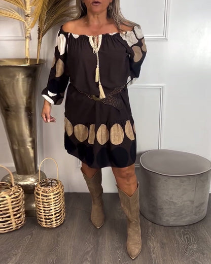 Polka-Dot Fashionable Dress