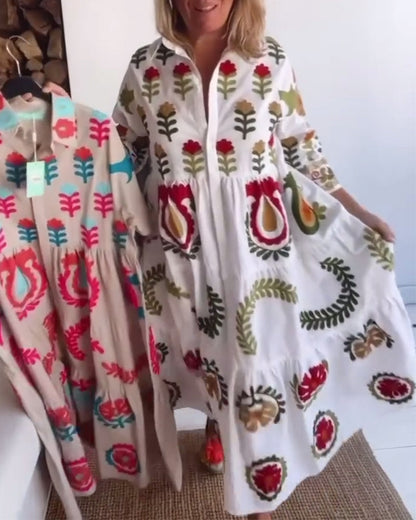 Floral Graphic Print Dress