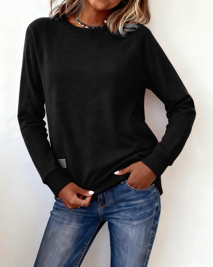 Round Neck Fashionable Casual Sweatshirt