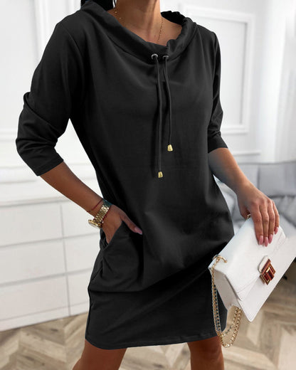 Casual Fashion Hooded Dress