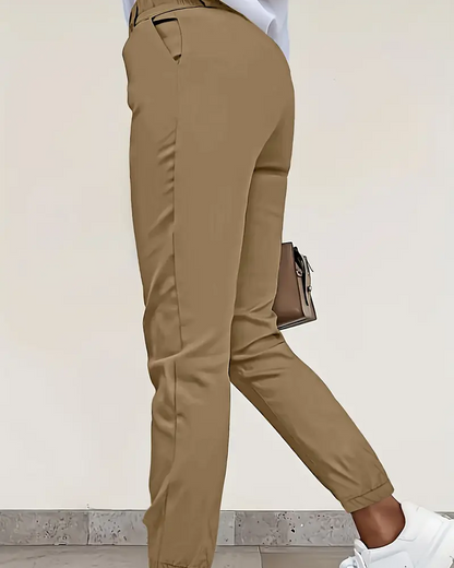 Pocket Slim-Fit Cropped Pants