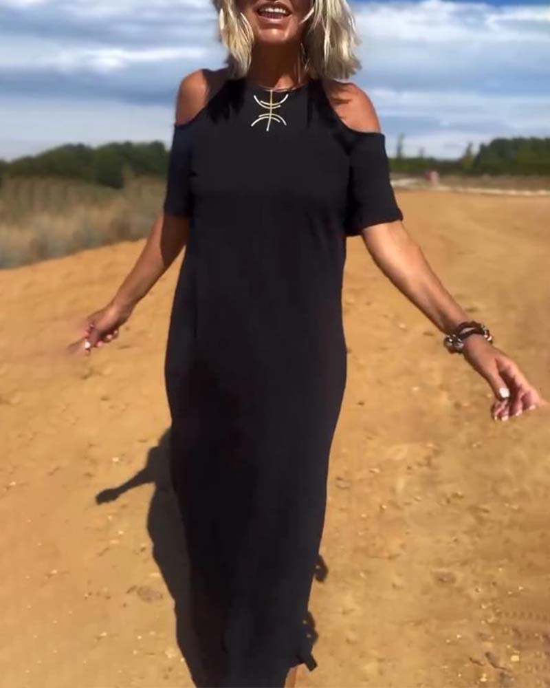 Fashion Casual Off-Shoulder Slim Dress