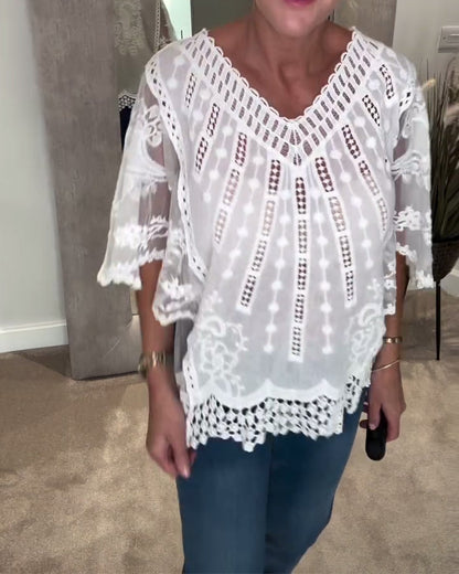 V-Neck Stylish Blouse