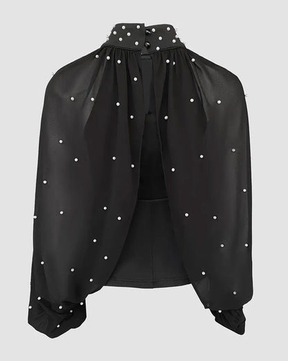 Elegant Lantern Sleeve Top