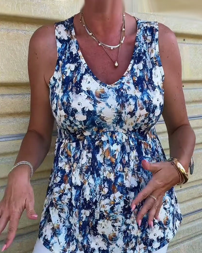 Sexy Printed Sleeveless Tank Top