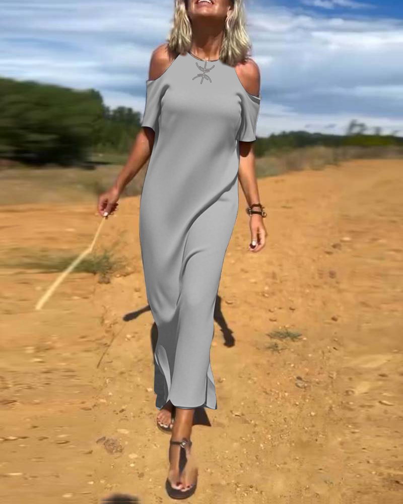 Fashion Casual Off-Shoulder Slim Dress