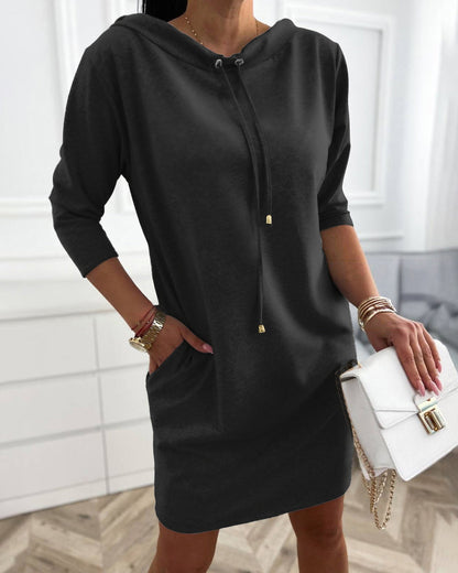 Casual Fashion Hooded Dress