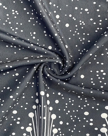 Sleeveless V-Neck Printed Dress