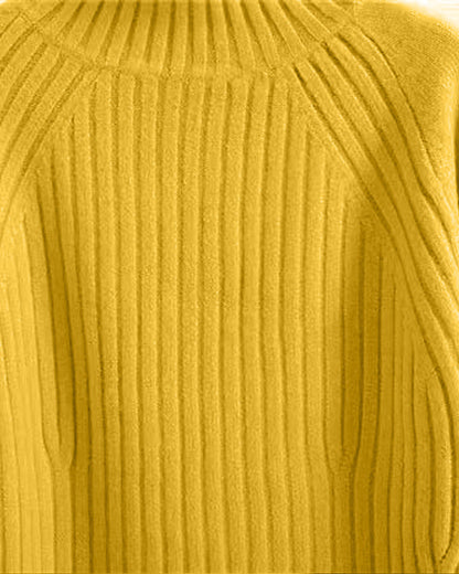 Solid Color Stand-up Sweater
