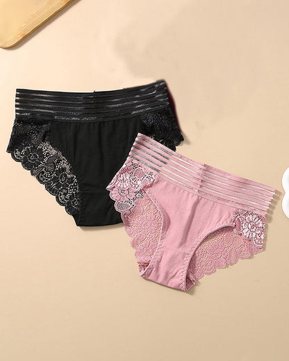 Wide Waist Lace Panties