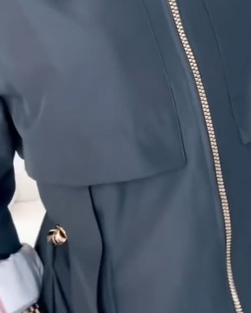 Hooded Jacket Trench Coat