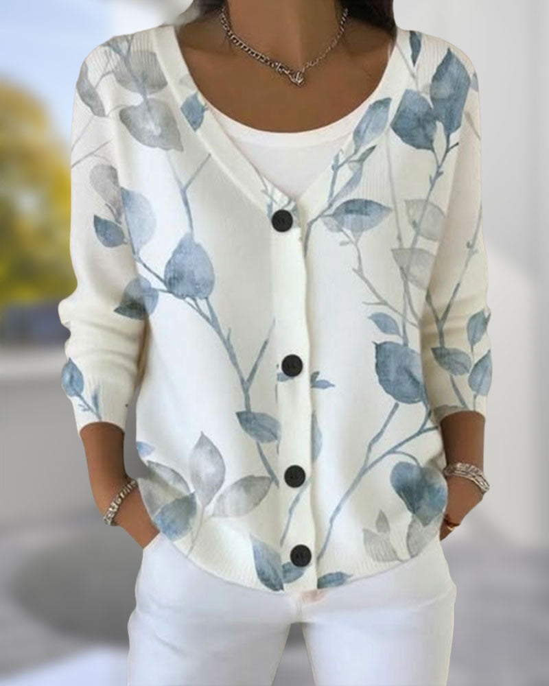 Botanical-Inspired Cardigan