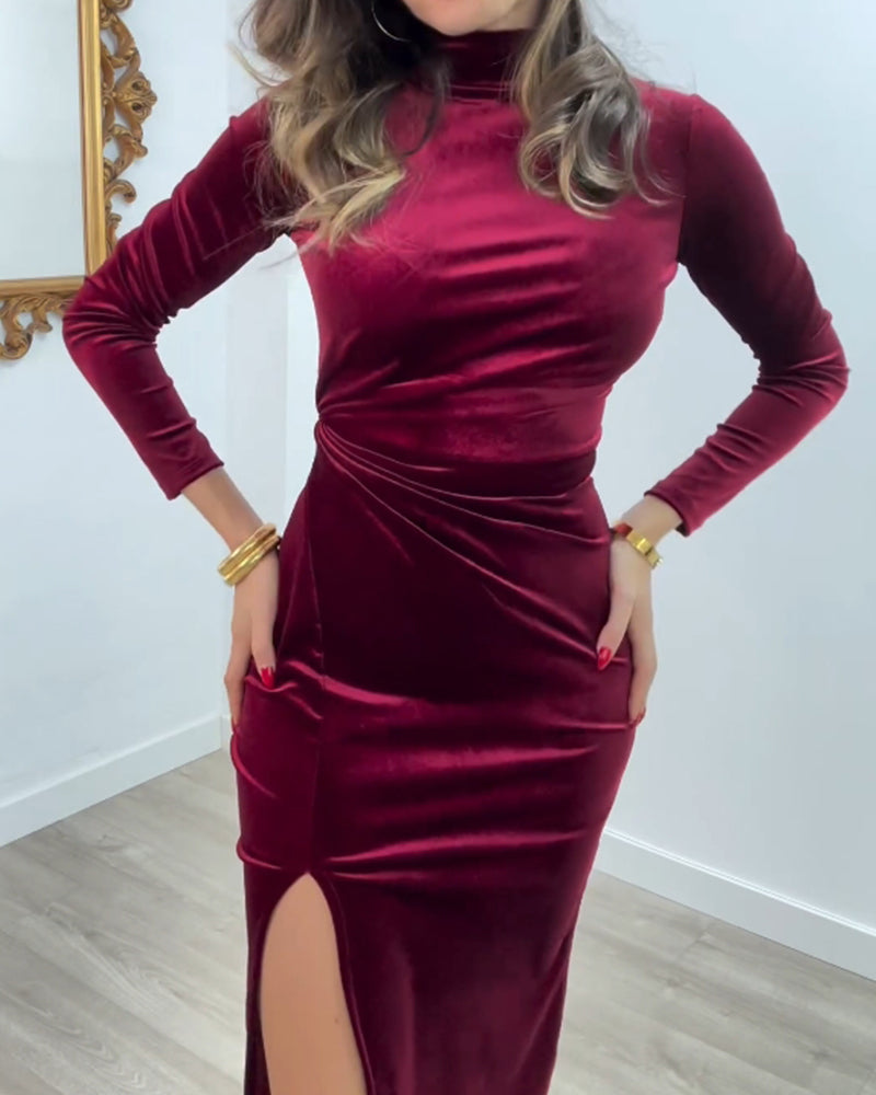 Abstract pattern print casual dress