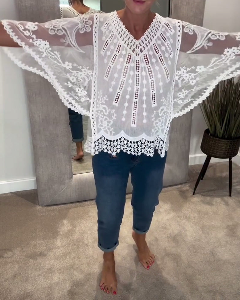 V-Neck Stylish Blouse