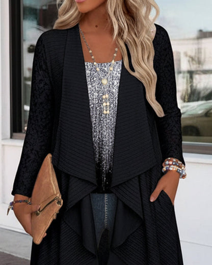 Two-in-One Printed Asymmetric Top