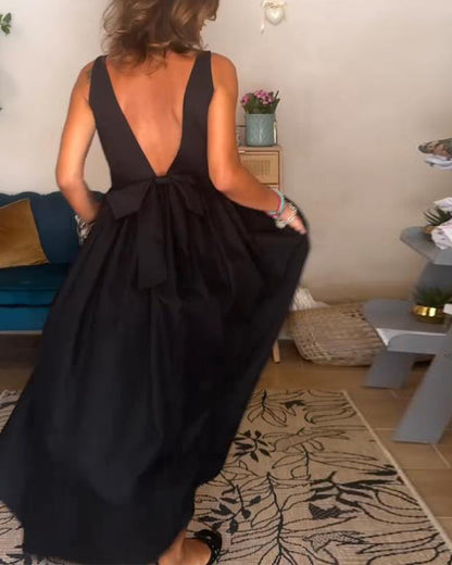 Backless Bow Dress