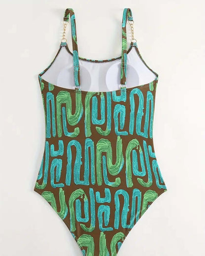 Sexy One-Piece Suspender Swimsuit