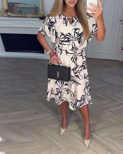 Casual Temperament Printed Dress