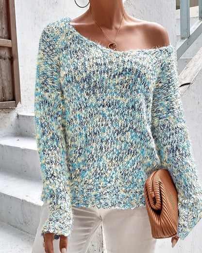 Fashionable Casual V-Neck Sweater