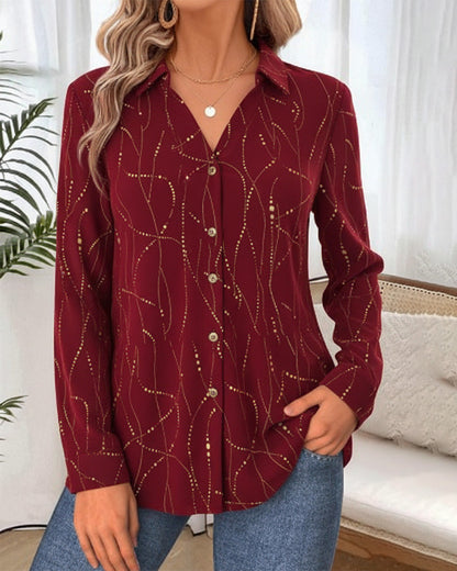 Stitch-Dot Loose Top