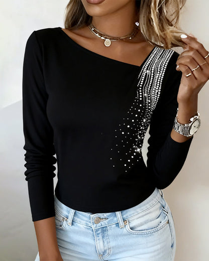 Printed Long Sleeve Top