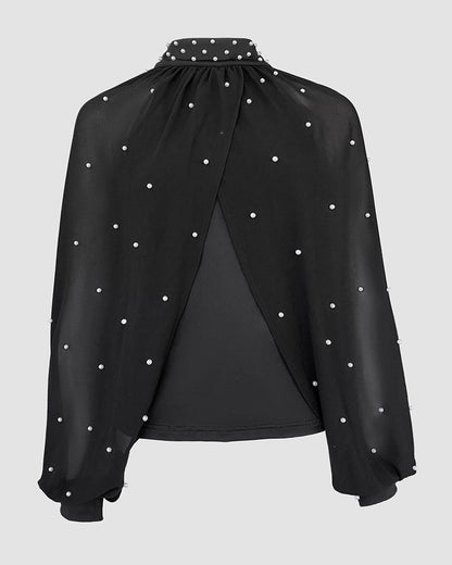 Elegant Lantern Sleeve Top