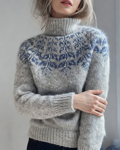 Fashionable Turtleneck Casual Jumper