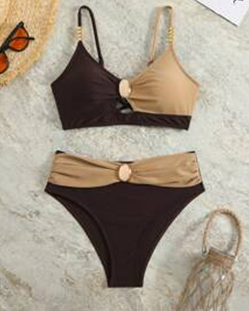 High Waist Sexy Bra Triangle Swimsuit