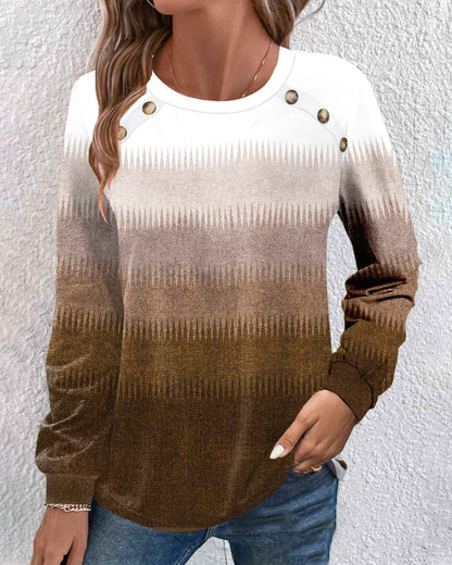 Gradient Long Sleeve Top