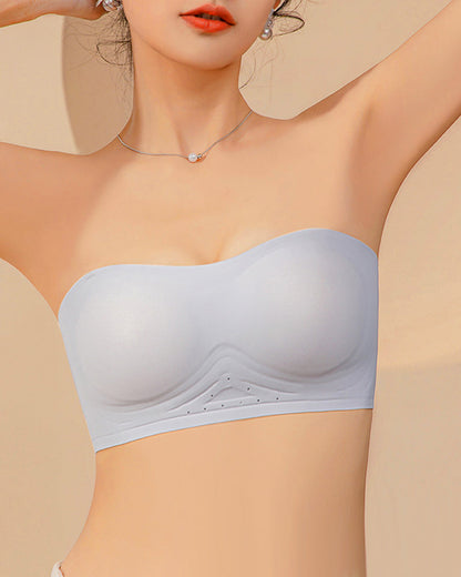 Strapless Solid Color Comfort Bra