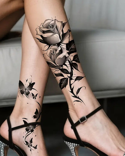 Simulation Flower Arm Tattoo Stickers