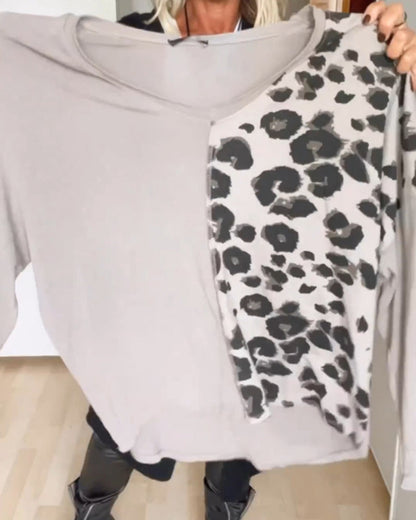 V Neck Color Block Top