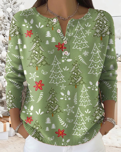 Christmas Tree Pattern Sweater