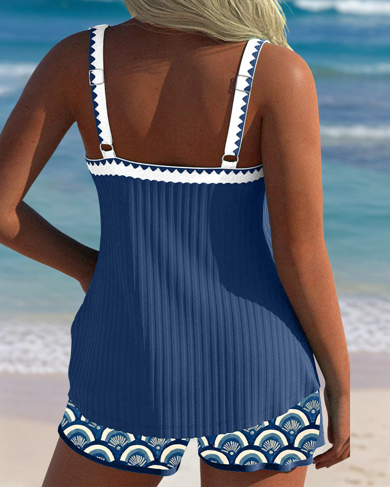 Strapless Boxer Swimsuit