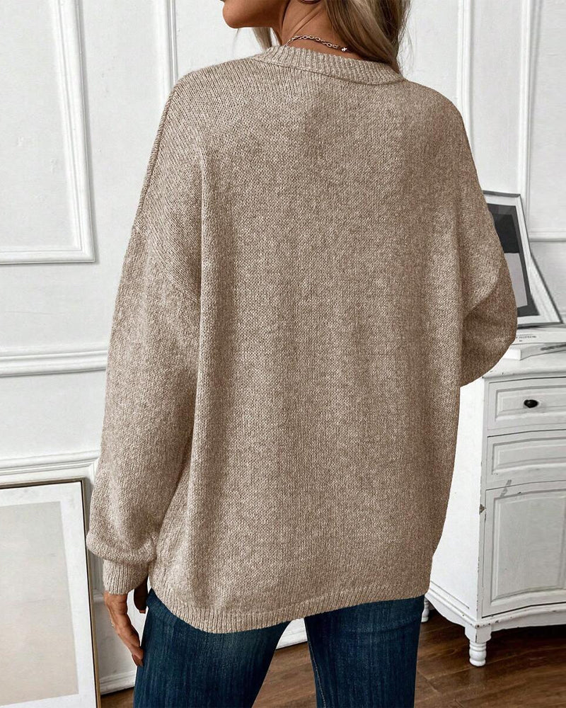Round Neck Casual Loose Sweater