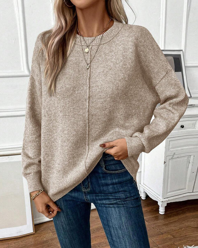 Round Neck Casual Loose Sweater