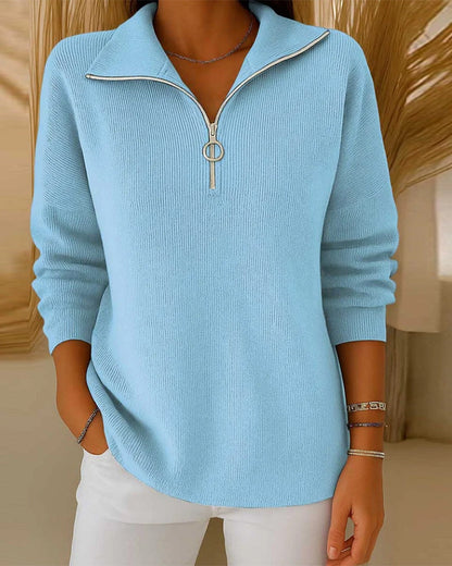 Half-zip Fashion Pullover Jumper