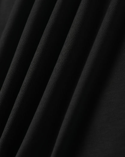 V-Neck Suspender Slit Printed Dress